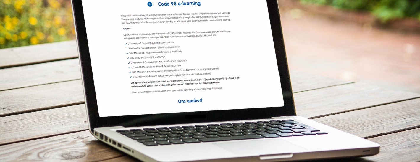 Veelgestelde vragen Code 95 e-learning